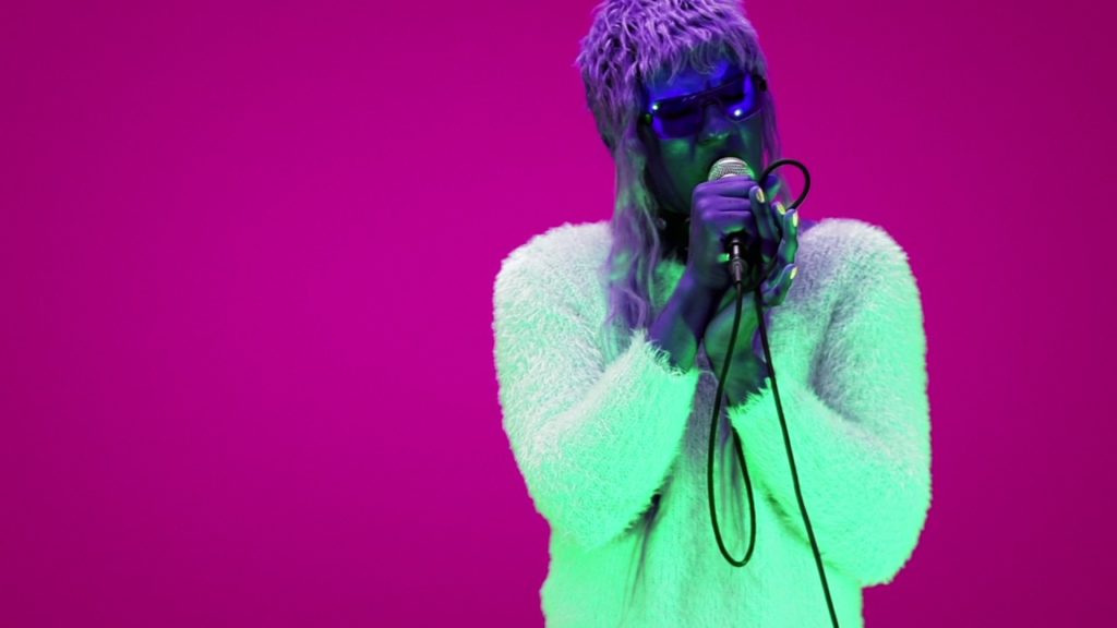 A photo still of singer Mykki Blanco from the music video of I'm in a Mood.