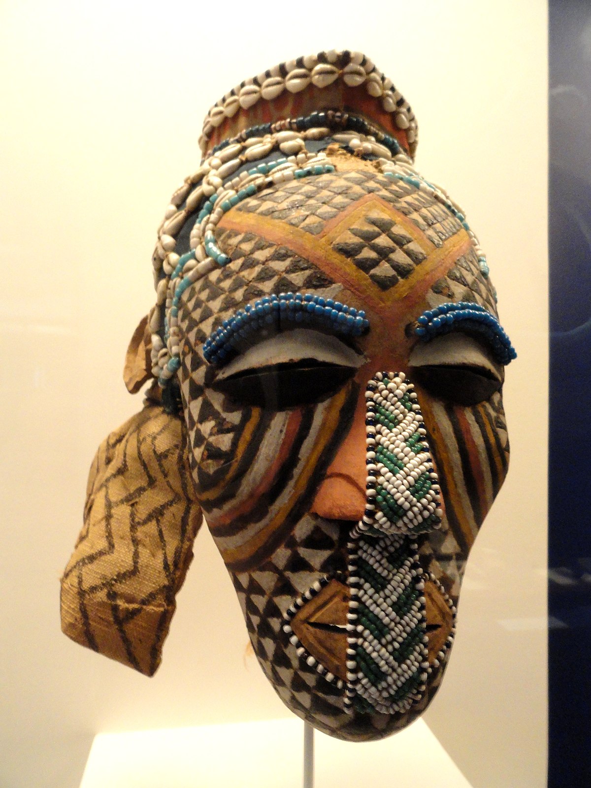 A photo of a Kuba masquerade mask