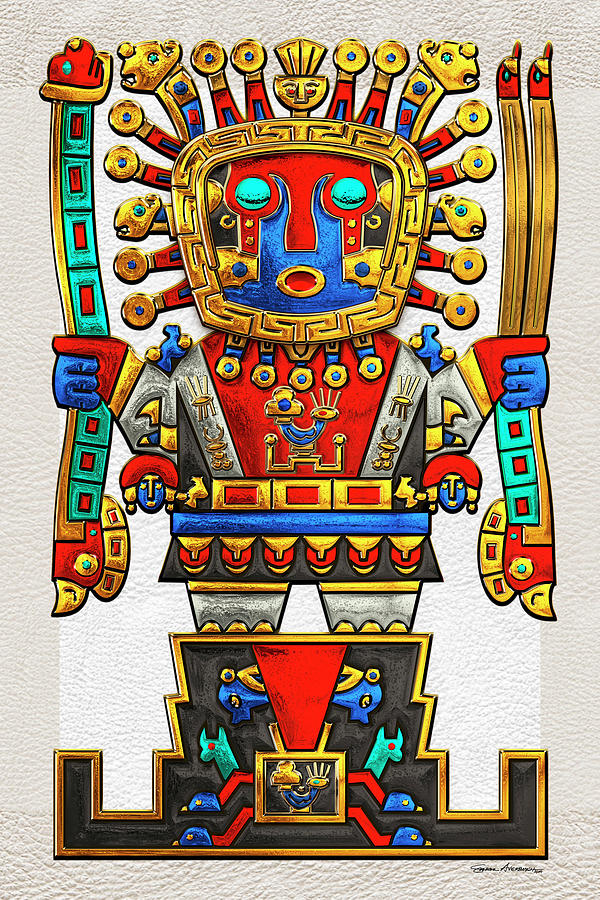 An image of the main Incan god, Viracocha