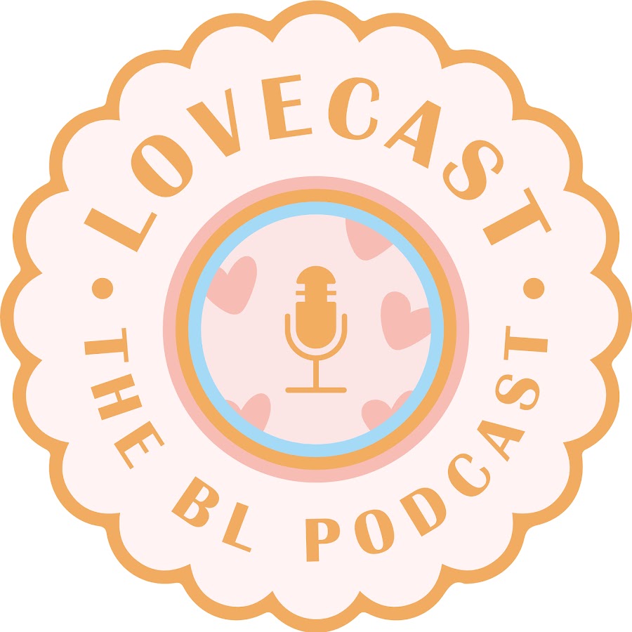 An image of the logo for the Lovecast podcast. It shows several coloured circles surrounding a graphic of a microphone.
